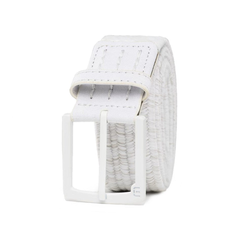 Travis Mathew Popsicle 2.0 Golf Belt -  White/ Micro Chip Heather Weave