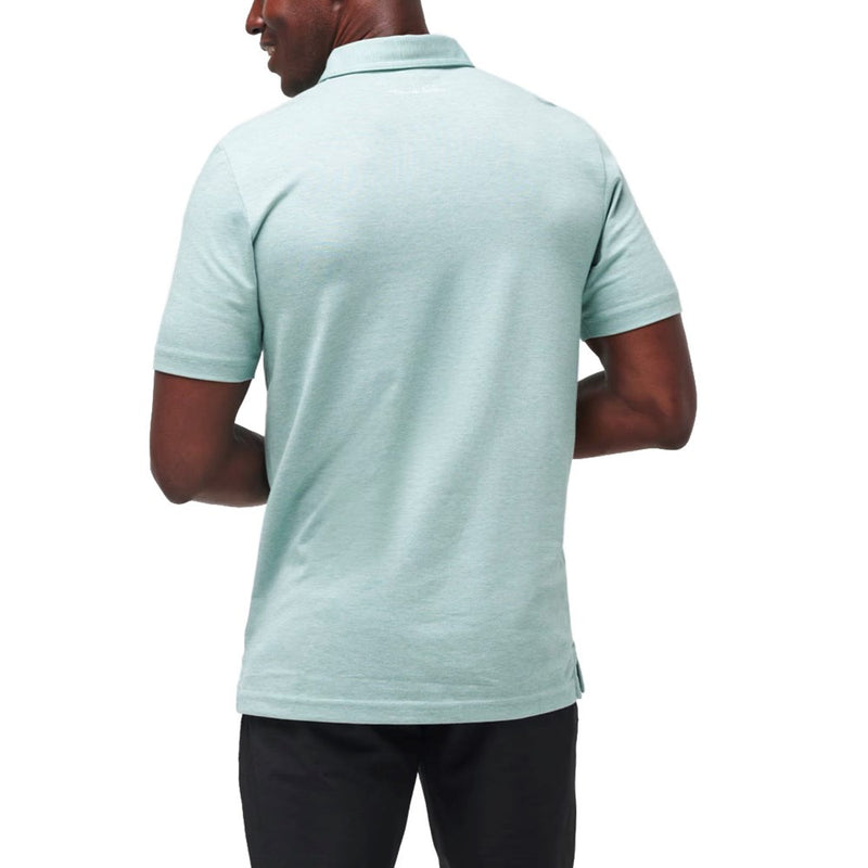 Travis Mathew The Zinna Golf Polo Shirt - Heather Beryl Green