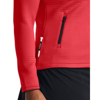 Under Armour Women's Storm Daytona Golf Full Zip - Red Solstice / Metallic Silver