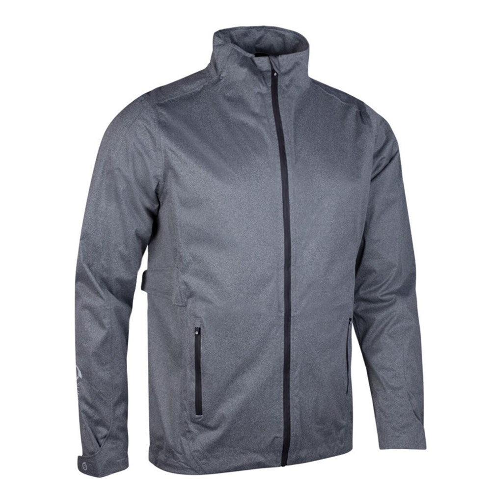 Sunderland Whisperdry Pro-Lite Lightweight Waterproof Golf Jacket - Gunmetal Marl/ Black