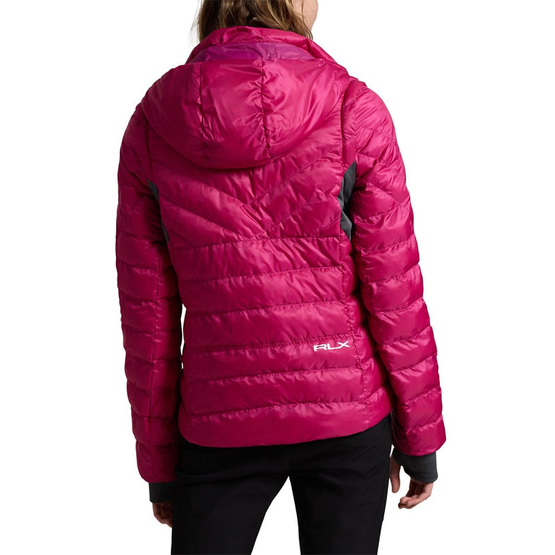 RLX Ralph Lauren Wanita Berdasarkan Jaket Full -Zip - Fuchsia Berry