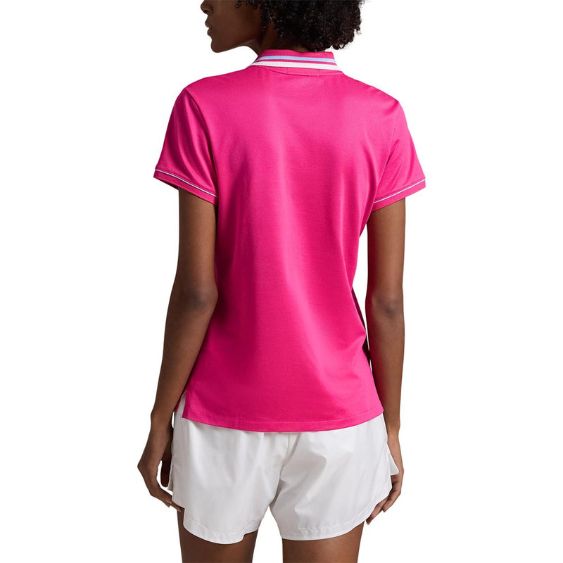 RLX Ralph Lauren Wanita Pique Polo Polo Golf Shirt -Pink Bright