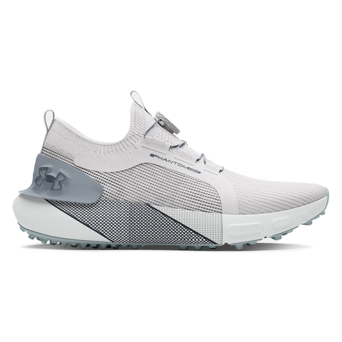 Sa ilalim ng Armor Phantom Boa Spikeless Golf Shoes - Malayo na Grey / Harbour Blue