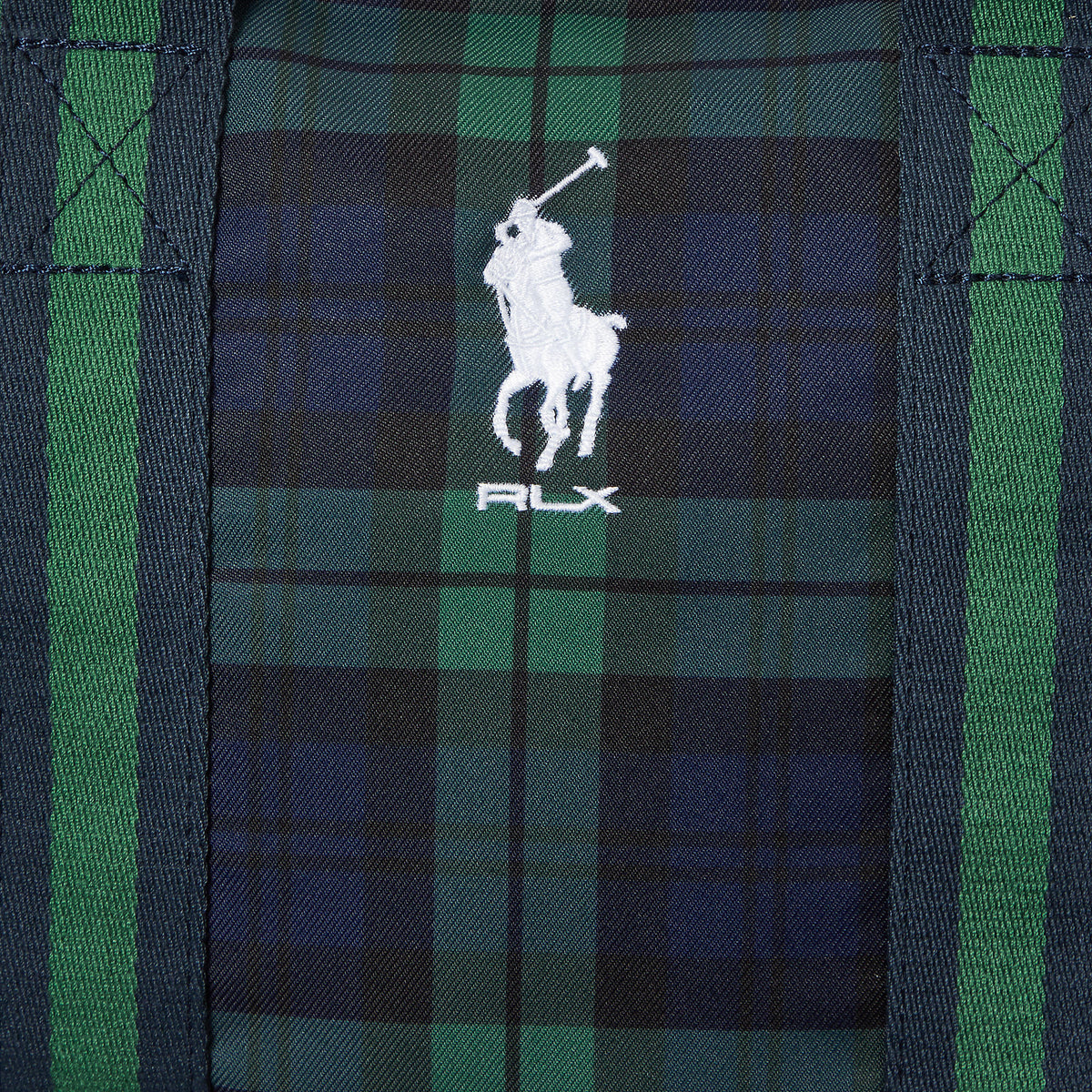 Prestasi Polo Ralph Lauren Besar Golf Pouch - Black Plaid