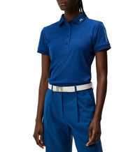 J.Lindeberg Women's Tour Tech Polo Golf Shirt - Estate Blue