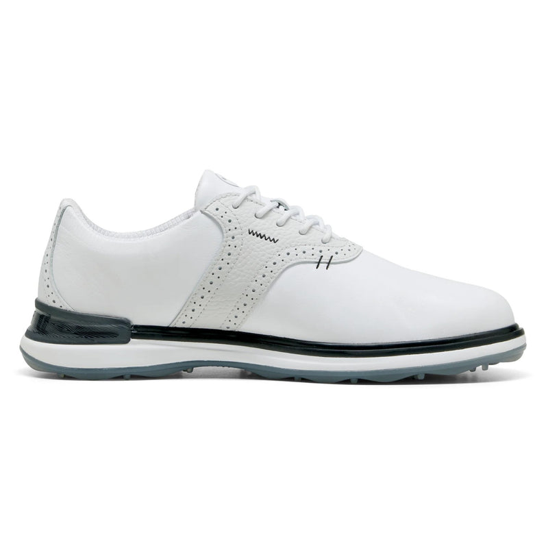 Puma Avant Wingtip Shoes Golf Spikeless - White/Feather Grey/Black