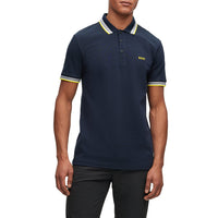 BOSS Paddy Cotton Pique Polo - Dark Blue