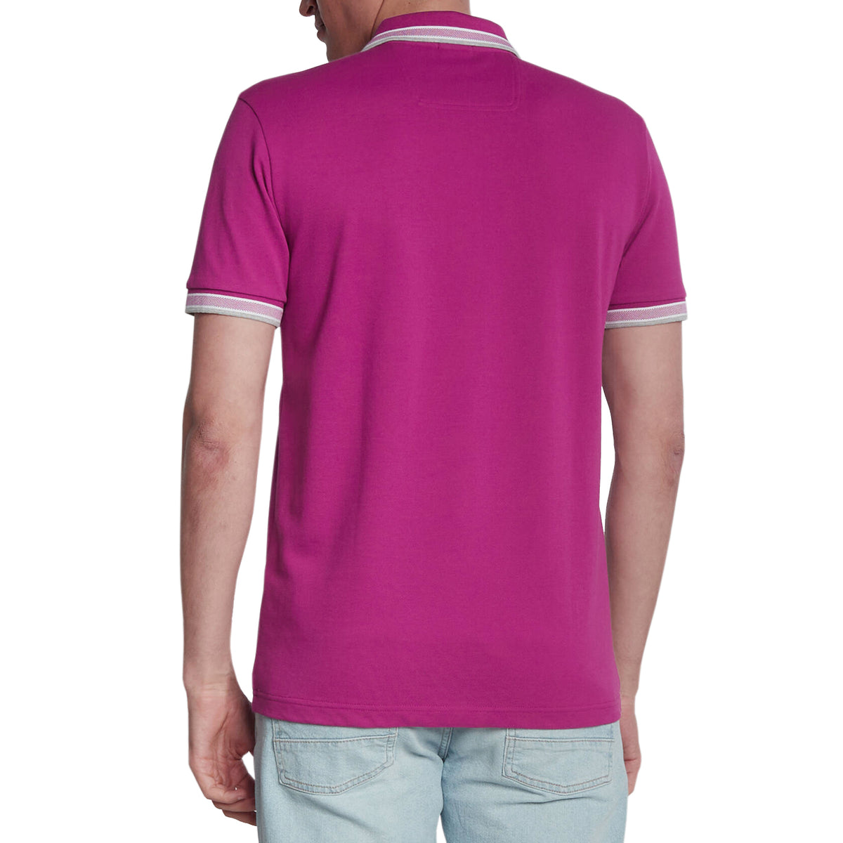 BOSS Paddy Cotton Pique Polo - Open Purple