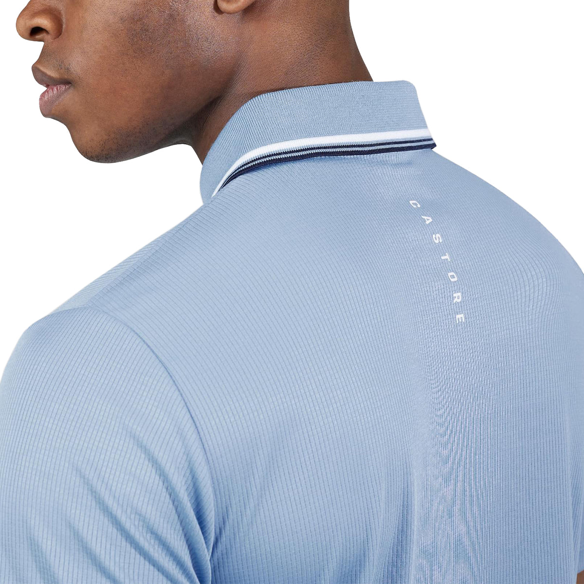 Castore Tipped Golf Polo Shirt - Sky