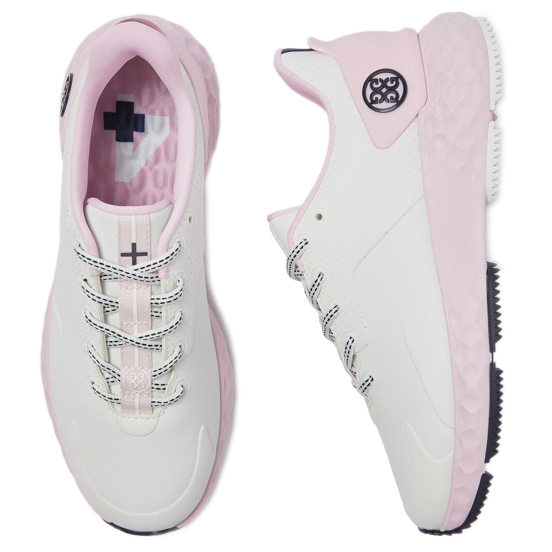 G/Fore Women's Perforated MG4+ Golf Shoes - Snow/Blush