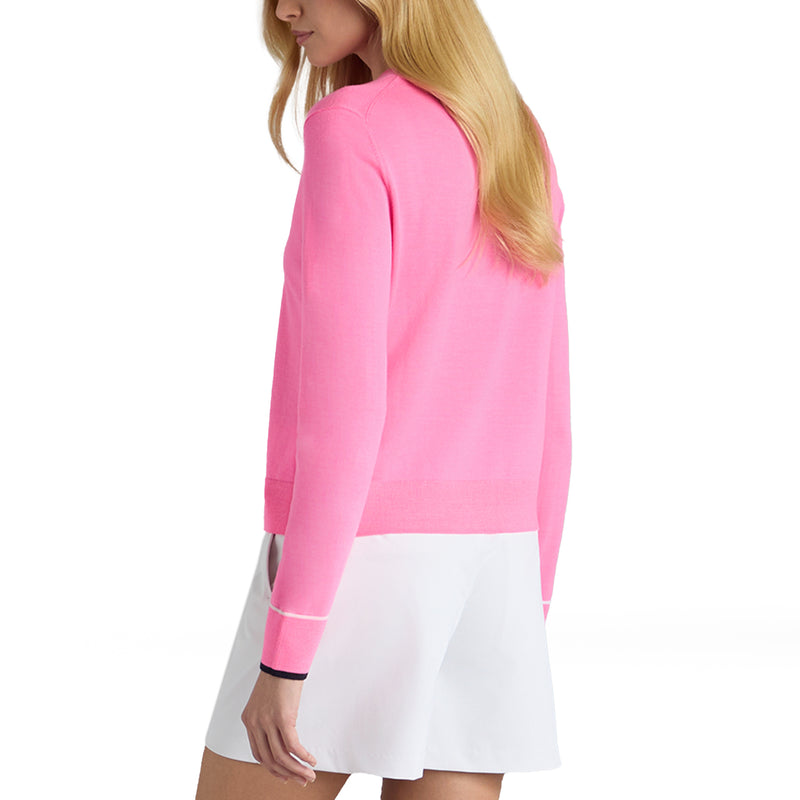 G/depan wanita sweater Golf Happy G's Merion - Knockout Pink