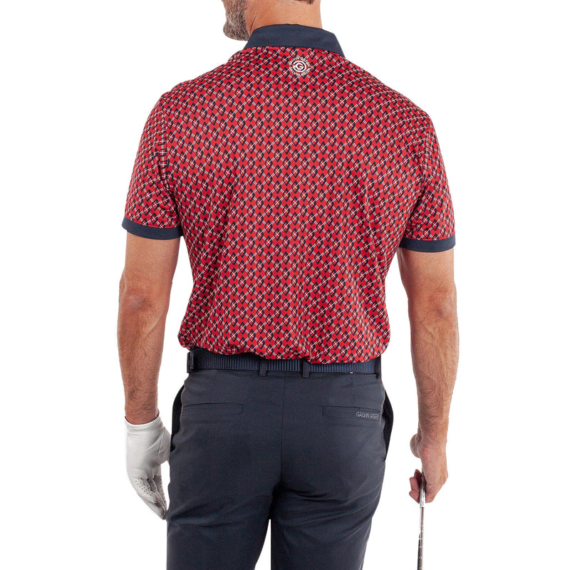 Galvin Green Maxwell Golf Shirt - Red/Nay