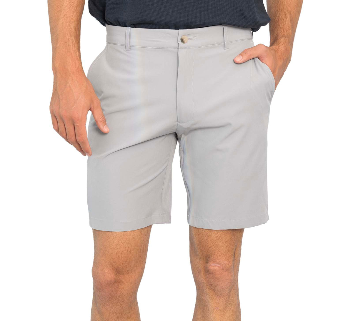 Glenmuir Jackson Lightweight Stretch Performance Golf Shorts - Light Grey