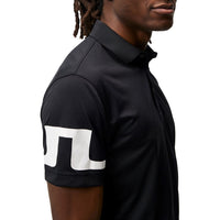 J.Lindeberg Heath Regular Fit Golf Shirt - Black