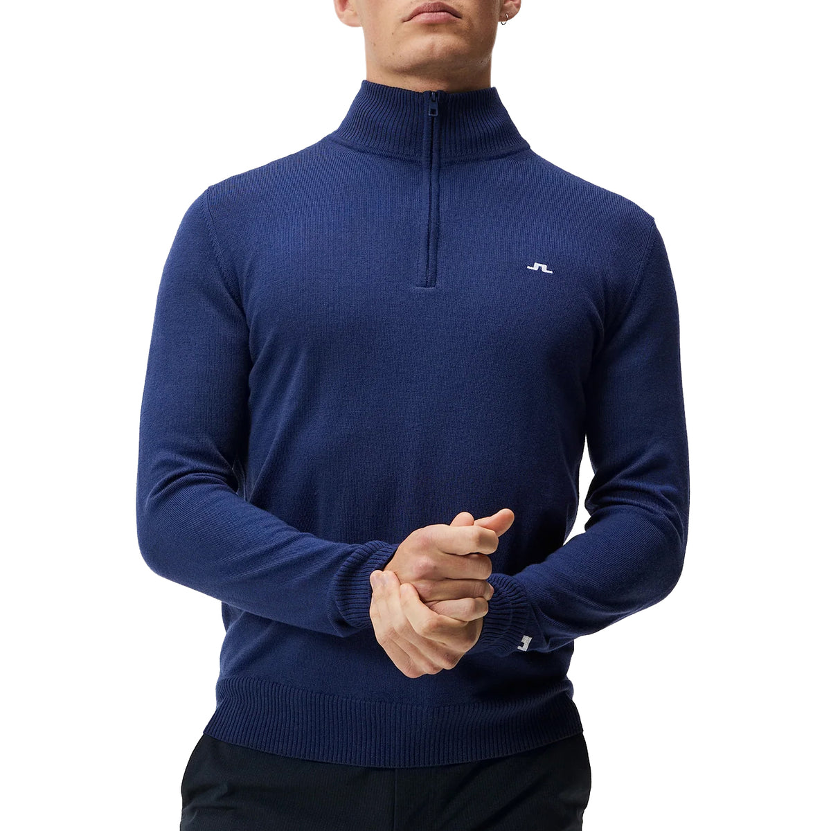 J.Lindeberg Kian 1/4 Zip Merino Golf Knit - Estate Blue