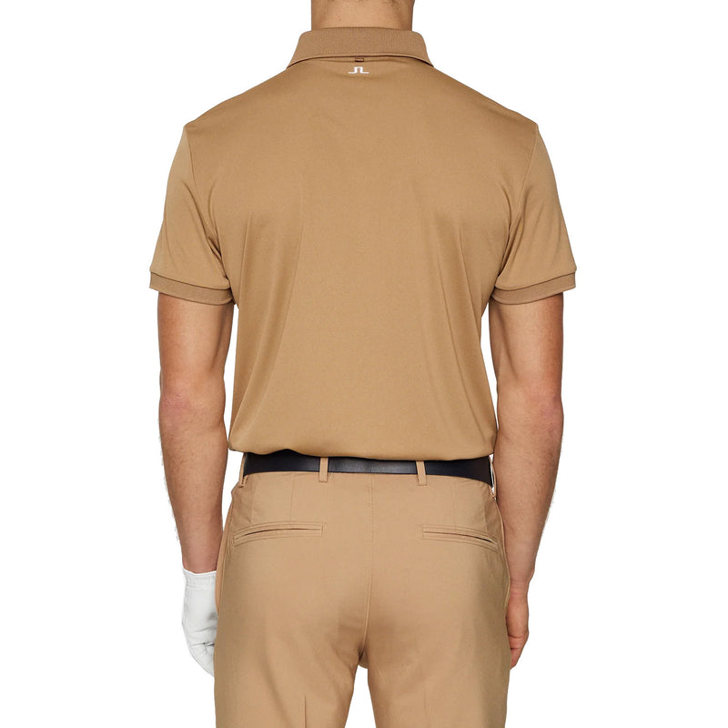 J.Lindeberg Tour Tech Polo Golf Shirt - Tigers Eye