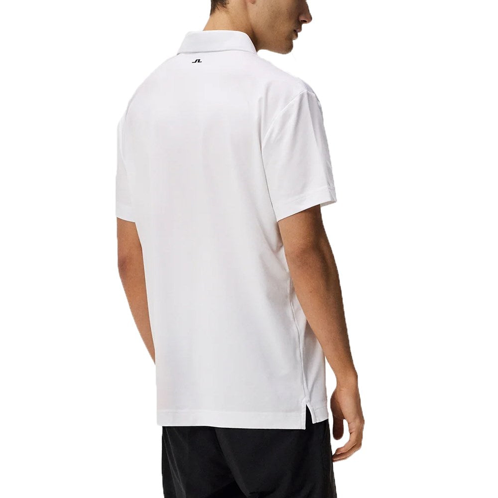 J.Lindeberg Klas Regular Fit Golf Polo Shirt - White