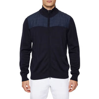 J.Lindeberg Bridge Knitted Hybrid Golf Sweater - JL Navy