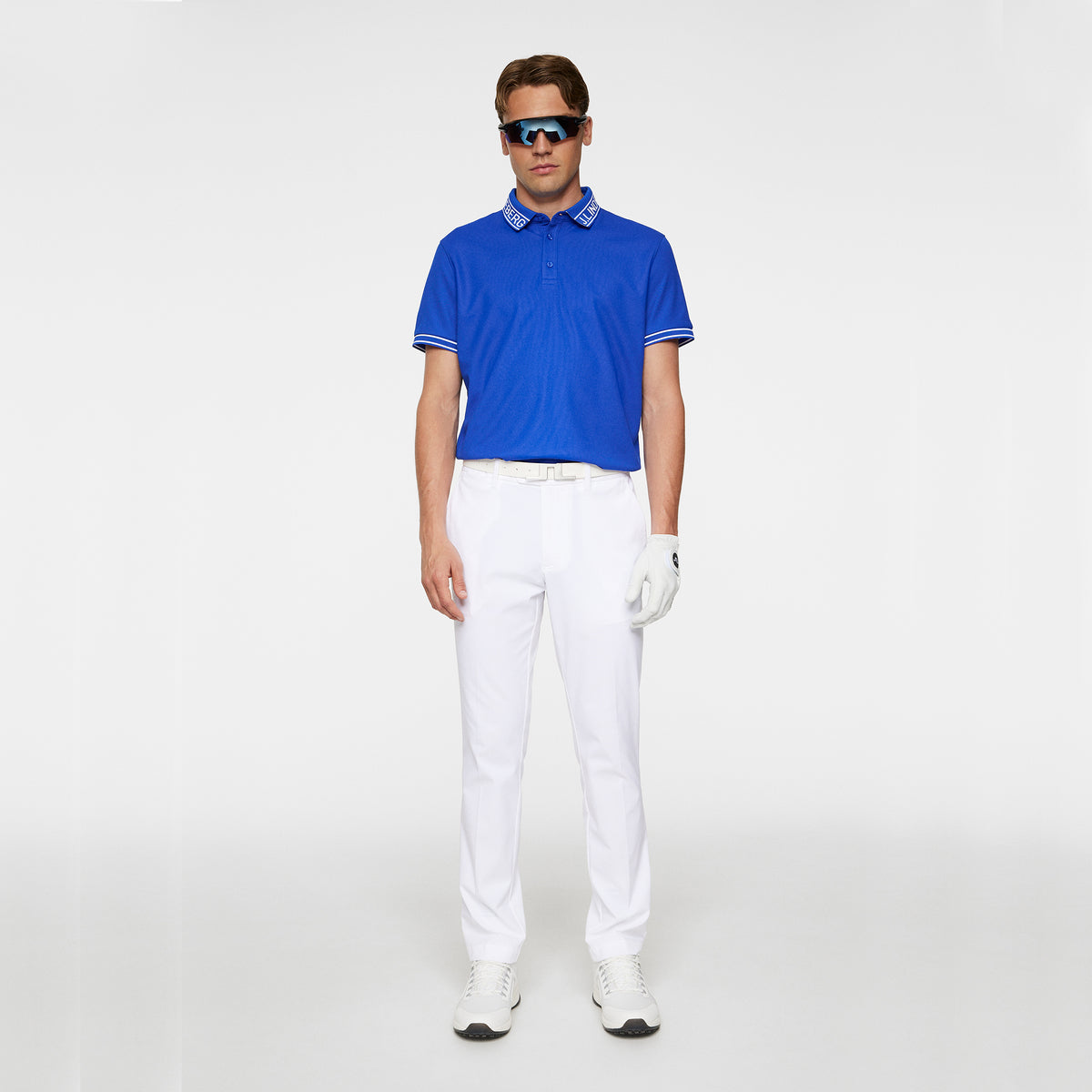 J.Lindeberg Austin Regular Fit Golf Polo Shirt - Club Blue