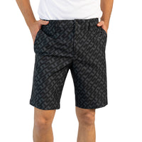 J.Lindeberg Eloy Print Golf Shorts - Bias Bridge Black