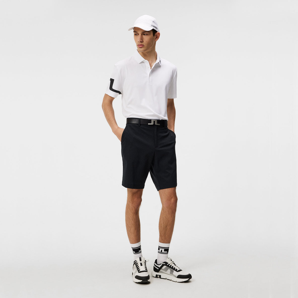 J.Lindeberg Heath Regular Fit Golf Shirt - White