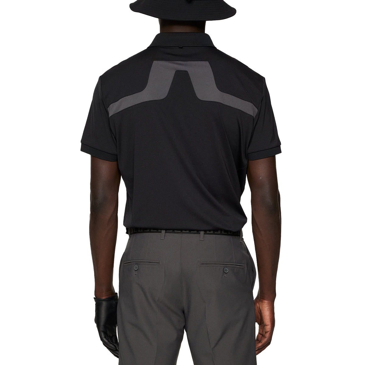 J.Lindeberg KV Regular Fit Golf Polo Shirt - Black