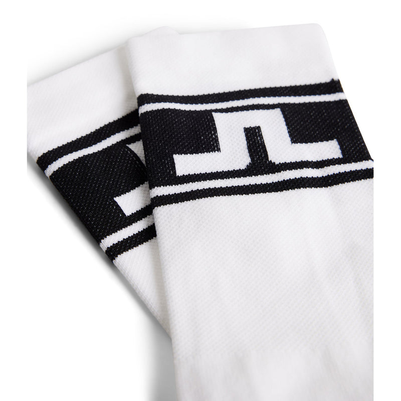 J.Lindeberg Percy Golf Sock - White