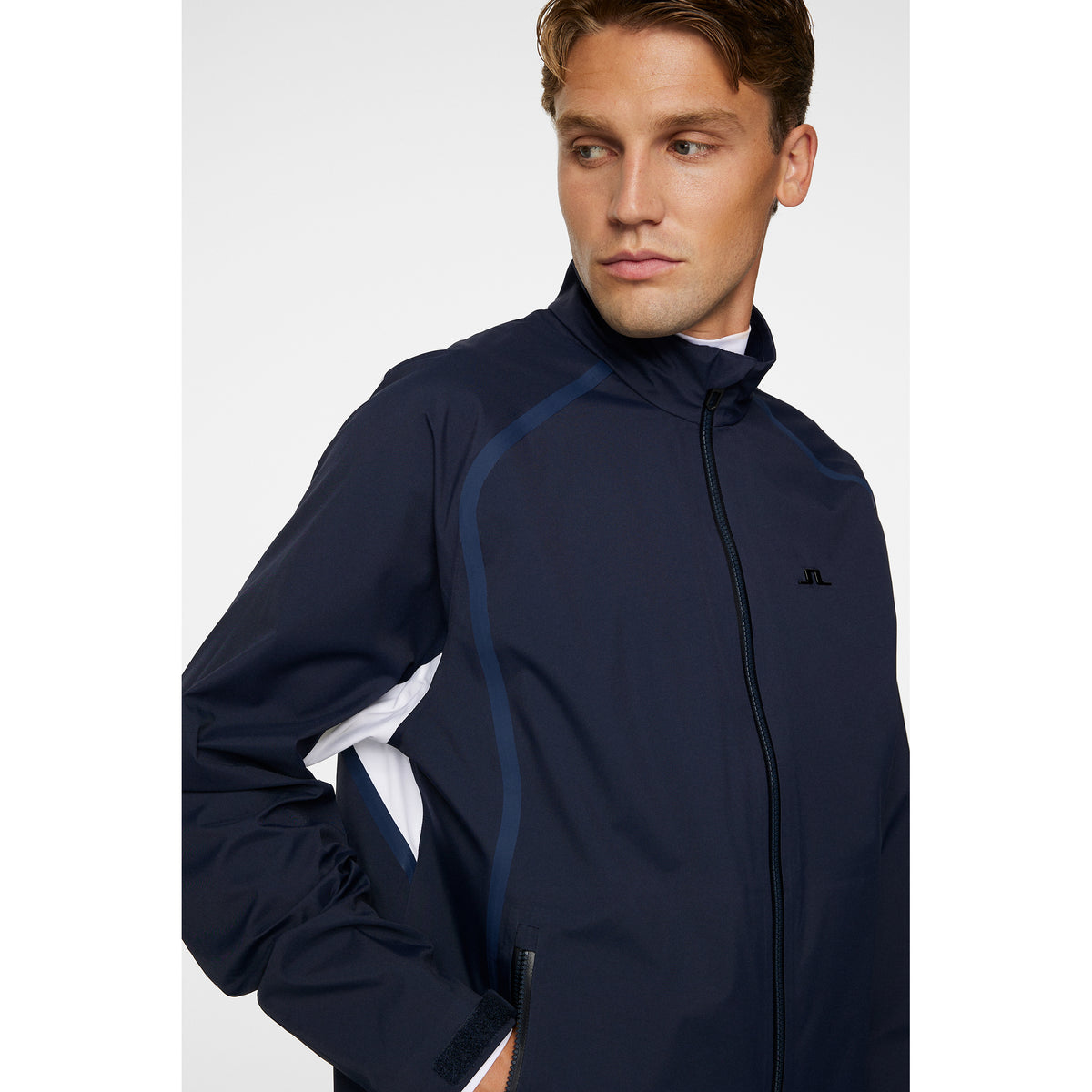 J.Lindeberg Sandy Waterproof Golf Jacket - JL Navy