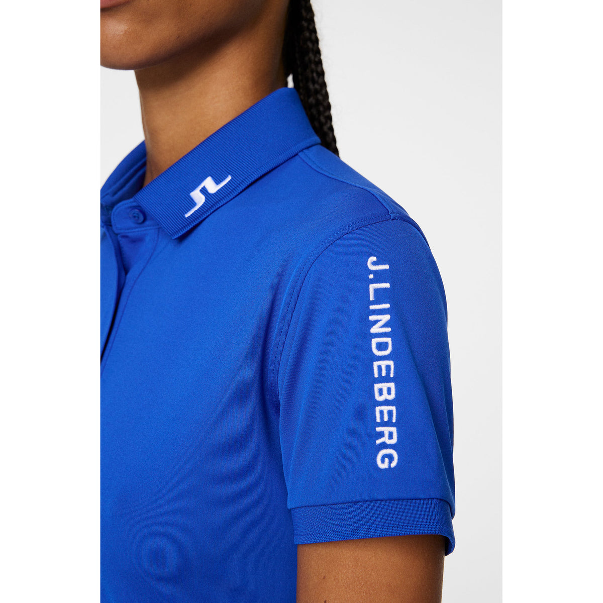 J.Lindeberg Women's Tour Tech Golf Polo Shirt - Club Blue