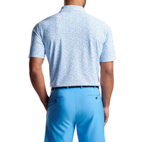 Peter Millar Shuckin' Season Performance Mesh Polo Golf Shirt - White