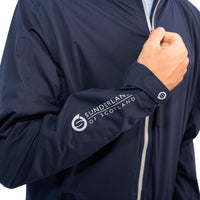 Sunderland Whisperdry Pro-Lite Lightweight Waterproof Golf Jacket - Navy/Silver