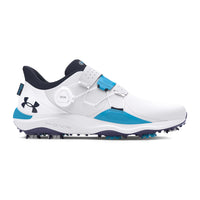 Under Armor Drive Pro Boa Spikeless Golf Shoes - White / Capri