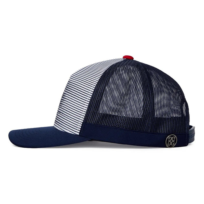 G/Fore Striped Skull Trucker Golf Hat - Twilight