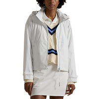 RLX Ralph Lauren Women's Water-Proof Hooded Golf Jacket - Pure White