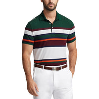 RLX Ralph Lauren Performance Pique Golf Polo Shirt - Hunt Club Green Multi