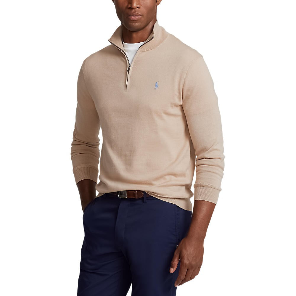 Prestasi Polo Ralph Lauren 1/4 Zip CoolMax Knit - Basic Sand