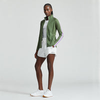 RLX Ralph Lauren Women's Peached Full Zip Golf Jacket - Shamrock/New Hibiscus