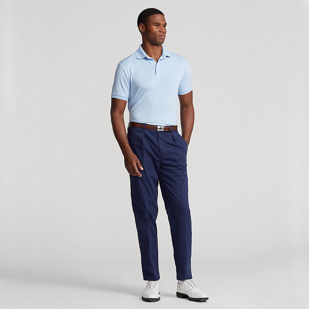 RLX Ralph Lauren Solid Airflow Performance Golf Shirt - Elite Blue