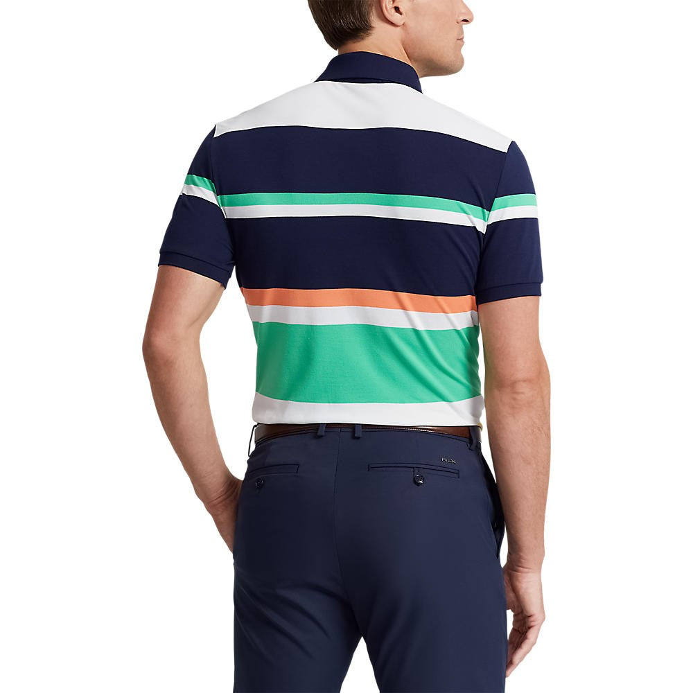 RLX Ralph Lauren Performance Pique Golf Polo Shirt - French Navy Multi