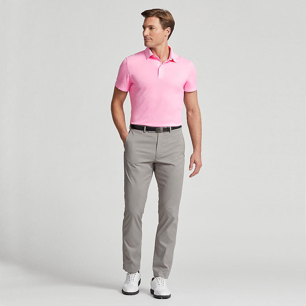 RLX Polo Performance Ralph Lauren Tour Pique Golf Polo Shirt - Pink Flamingo