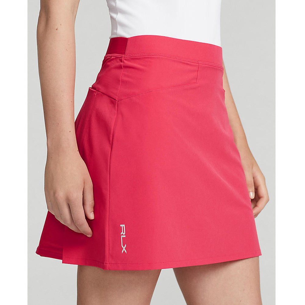 RLX Ralph Lauren Wanita berlipat ganda Skort 17 " - Maui Red