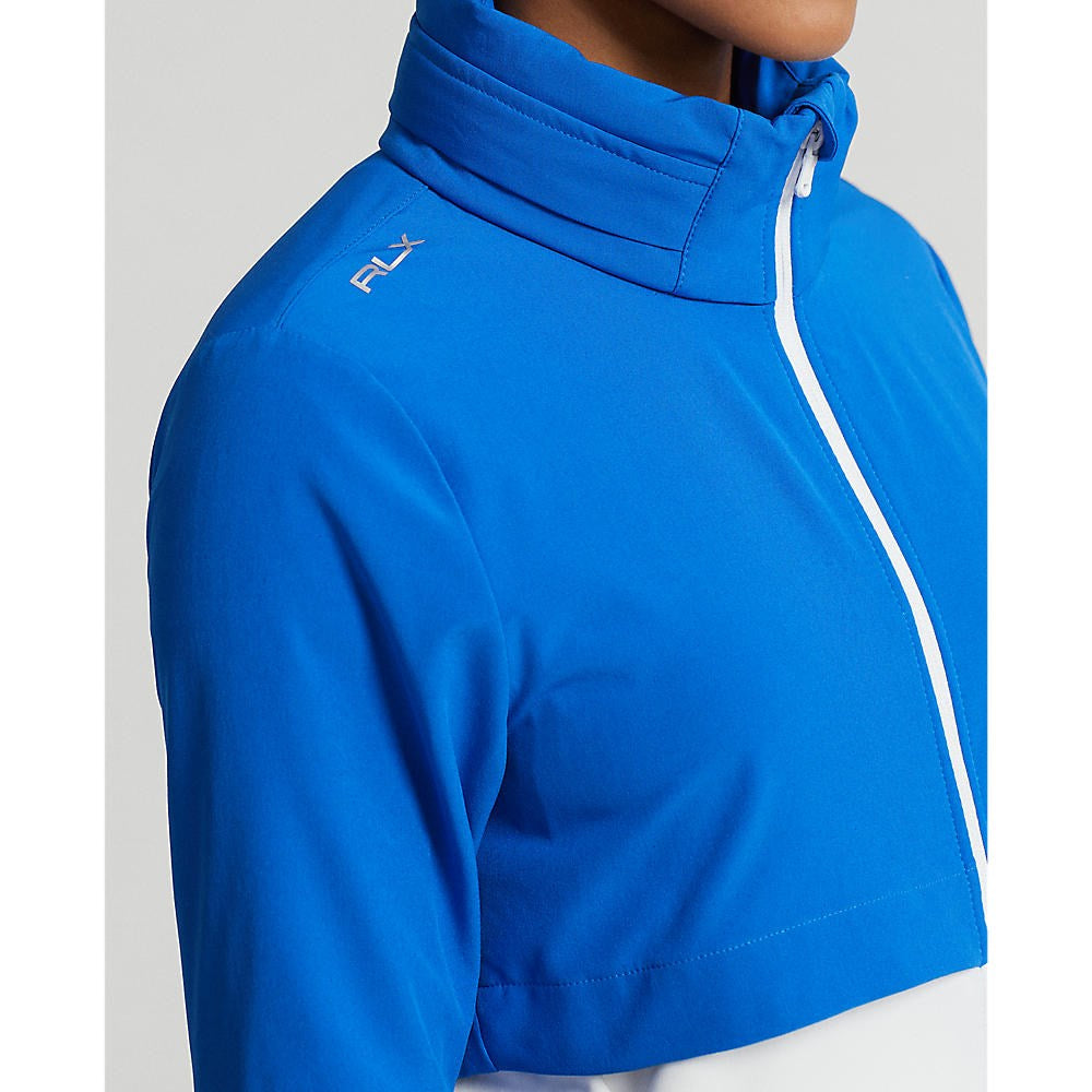 RLX Ralph Lauren Women's Hybrid Full Zip Golf Jacket - Spa Royal/Pure White Multi