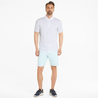 Puma Arnold Palmer Cloudspun Contender Golf Polo - Bright White/Lavender Pop