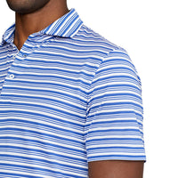 Polo Golf Ralph Lauren Tour Pique Stripe Polo Shirt - Liberty/White