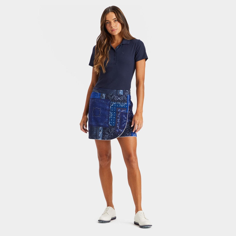 G/Fore Women's Bandana Wrap 4-Way Stretch Golf Skort - Twilight