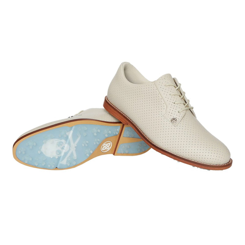 G/Fore Women's Perforated Gallivanter Luxe Leather Golf Shoes - Stone