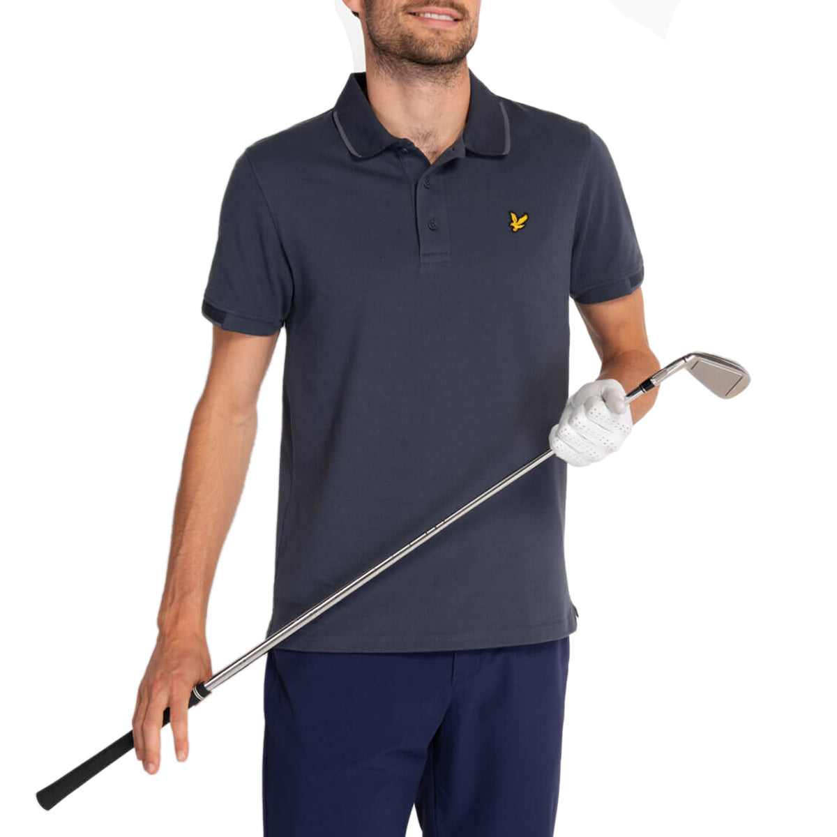 Lyle & Scott Andrew Golf Polo Shirt - Observer Grey