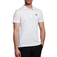 Lyle & Scott Jacquard Polo Shirt - Puti