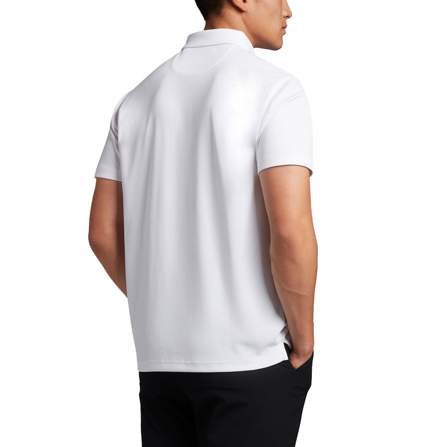 Lyle & Scott Tonal Eagle Golf Tech Polo Shirt - Putih