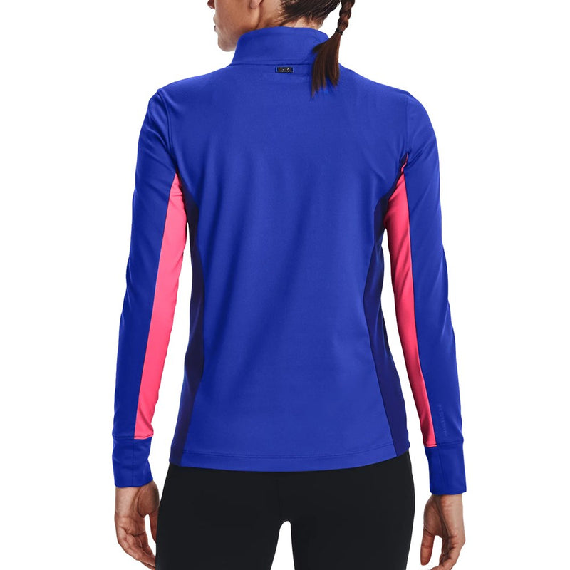 Under Armour Women's Storm Mid-Layer Golf 1/2 Zip - Versa Blue/Pink Punk